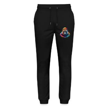 Gorilla - Stanley/Stella Mover Unisex Organic Jogging Trousers - black - Front - Marisol (170cm) & Nik (191cm)