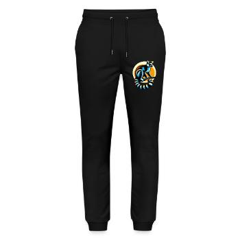 Lemur - Stanley/Stella Mover Unisex Organic Jogging Trousers - black - Front - Marisol (170cm) & Nik (191cm)
