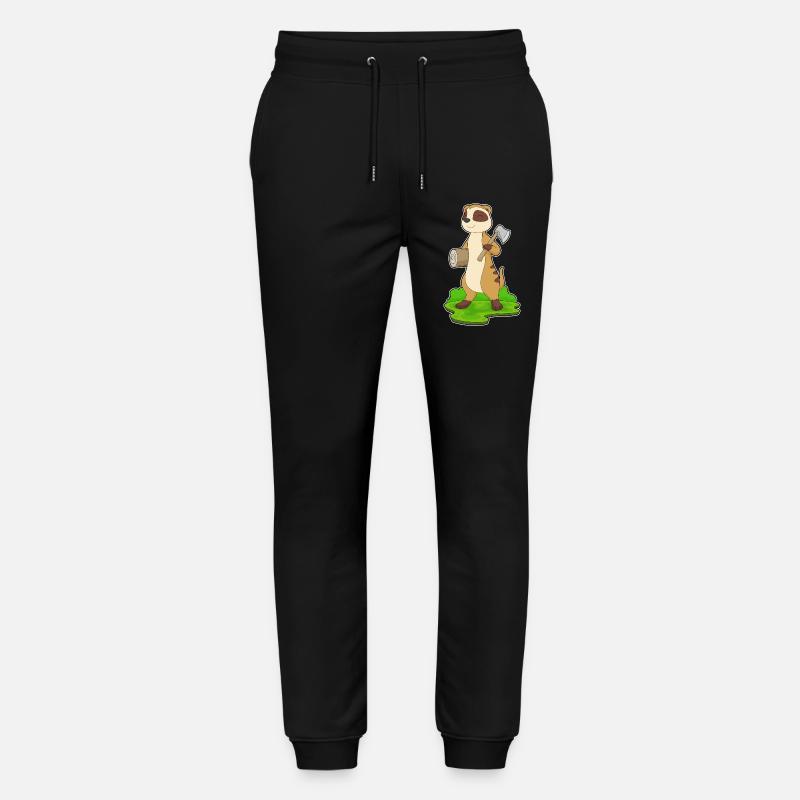 Hache de bûcheron suricate - Pantalon de jogging bio MOVER Stanley/Stella unisexe - noir