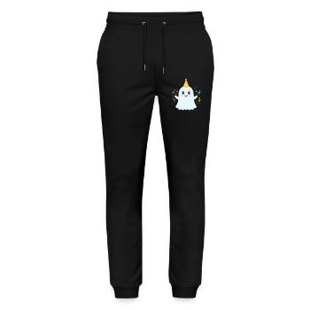 cute party ghost - Stanley/Stella Mover Unisex Organic Jogging Trousers - black - Front - Marisol (170cm) & Nik (191cm)