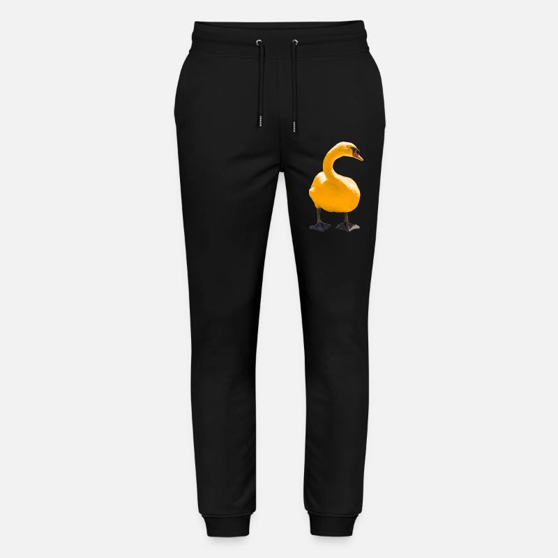 Impression d’art cygne élégant - Pantalon de jogging bio MOVER Stanley/Stella unisexe - noir