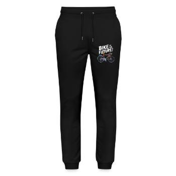 Futuristic Bicycle Design - Stanley/Stella Mover Unisex Organic Jogging Trousers - black - Front - Marisol (170cm) & Nik (191cm)