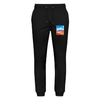 Great Sand Dunes Nationalpark Colorado Reisen WPA - Stanley/Stella Unisex Bio Jogginghose Mover  - Schwarz - Vorne - Marisol (170cm) & Nik (191cm)