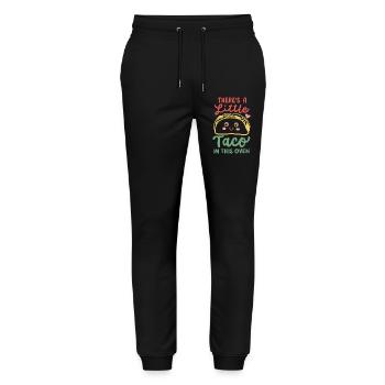 Schwangerschaftsankündigung Cinco de Mayo - Stanley/Stella Unisex Bio Jogginghose Mover  - Schwarz - Vorne - Marisol (170cm) & Nik (191cm)