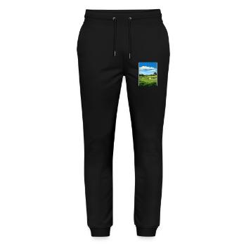 Tpc San Antonio Golf Travel Poster Souvenir WPA - Stanley/Stella Mover Unisex Organic Jogging Trousers - black - Front - Marisol (170cm) & Nik (191cm)
