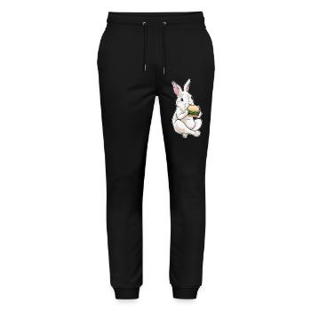 Bunny Cheeseburger - Stanley/Stella Mover Unisex Organic Jogging Trousers - black - Front - Marisol (170cm) & Nik (191cm)