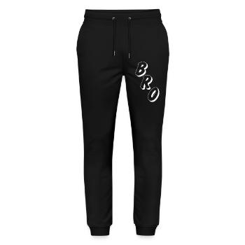 Bro Buddy, Boyfriend/Girlfriend - Stanley/Stella Mover Unisex Organic Jogging Trousers - black - Front - Marisol (170cm) & Nik (191cm)