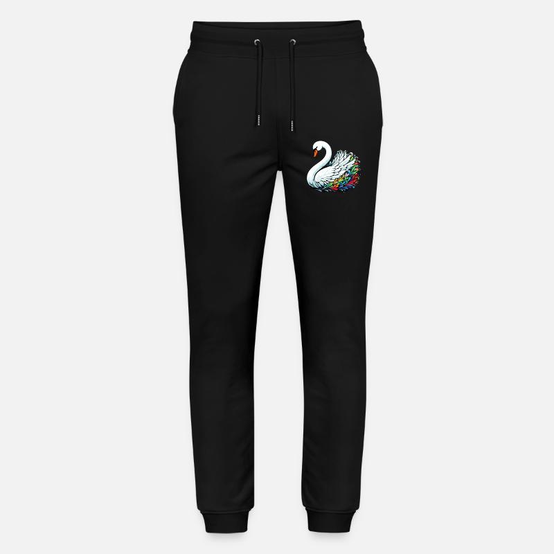 Schwan - Stanley/Stella Unisex Bio Jogginghose Mover  - Schwarz