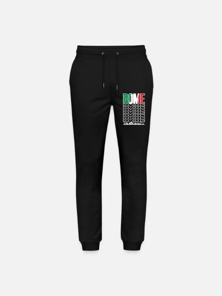 Rome Wordmark Repetition - Stanley/Stella Mover Unisex Organic Jogging Trousers - black