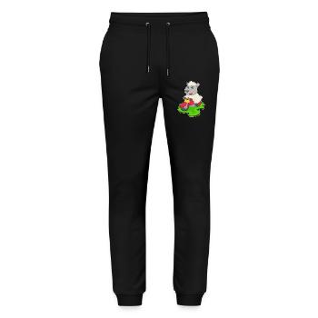 Sheep Motorcycle - Stanley/Stella Mover Unisex Organic Jogging Trousers - black - Front - Marisol (170cm) & Nik (191cm)