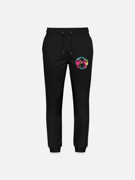 Kickboxing Cartoon Style - Stanley/Stella Mover Unisex Organic Jogging Trousers - black
