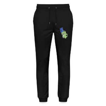 5th Birthday Motif Crocodile - 5 years - Stanley/Stella Mover Unisex Organic Jogging Trousers - black - Front - Marisol (170cm) & Nik (191cm)