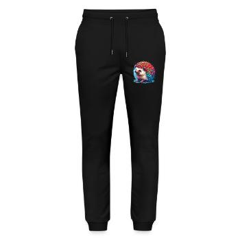 Hérisson - Pantalon de jogging bio MOVER Stanley/Stella unisexe - noir - Devant - Marisol (170cm) & Nik (191cm)