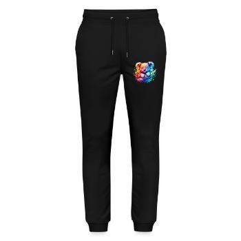 Koala - Pantalon de jogging bio MOVER Stanley/Stella unisexe - noir - Devant - Marisol (170cm) & Nik (191cm)