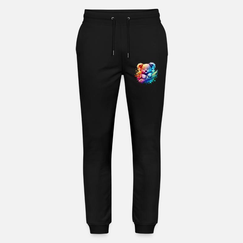 Koala - Stanley/Stella Unisex Bio Jogginghose Mover  - Schwarz
