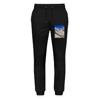 Lac Blanc Juni 2024 - Stanley/Stella Unisex Bio Jogginghose Mover  - Schwarz - Vorne - Marisol (170cm) & Nik (191cm)