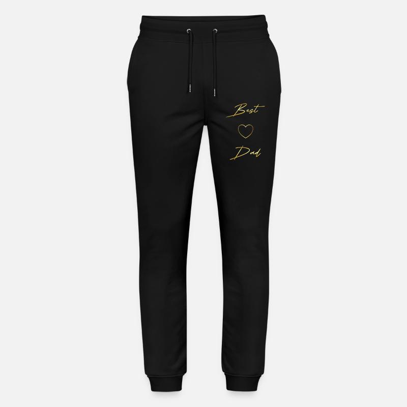 Best Dad gold Design - Stanley/Stella Unisex Bio Jogginghose Mover  - Schwarz