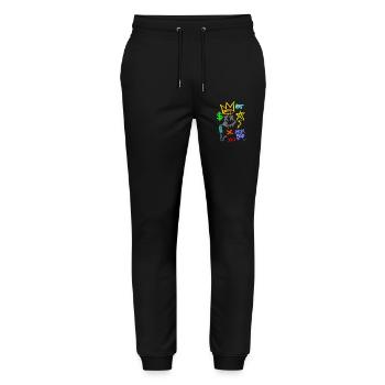 graffiti artist - wall art - urban spray - Stanley/Stella Mover Unisex Organic Jogging Trousers - black - Front - Marisol (170cm) & Nik (191cm)