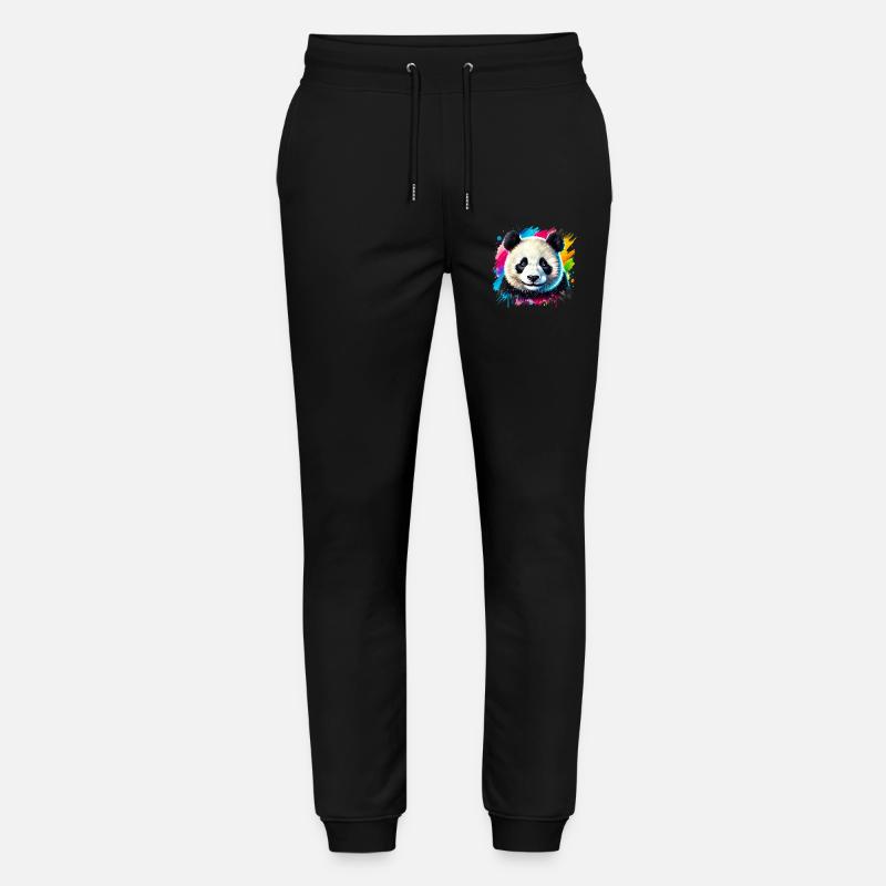 Panda - Stanley/Stella Unisex Bio Jogginghose Mover  - Schwarz