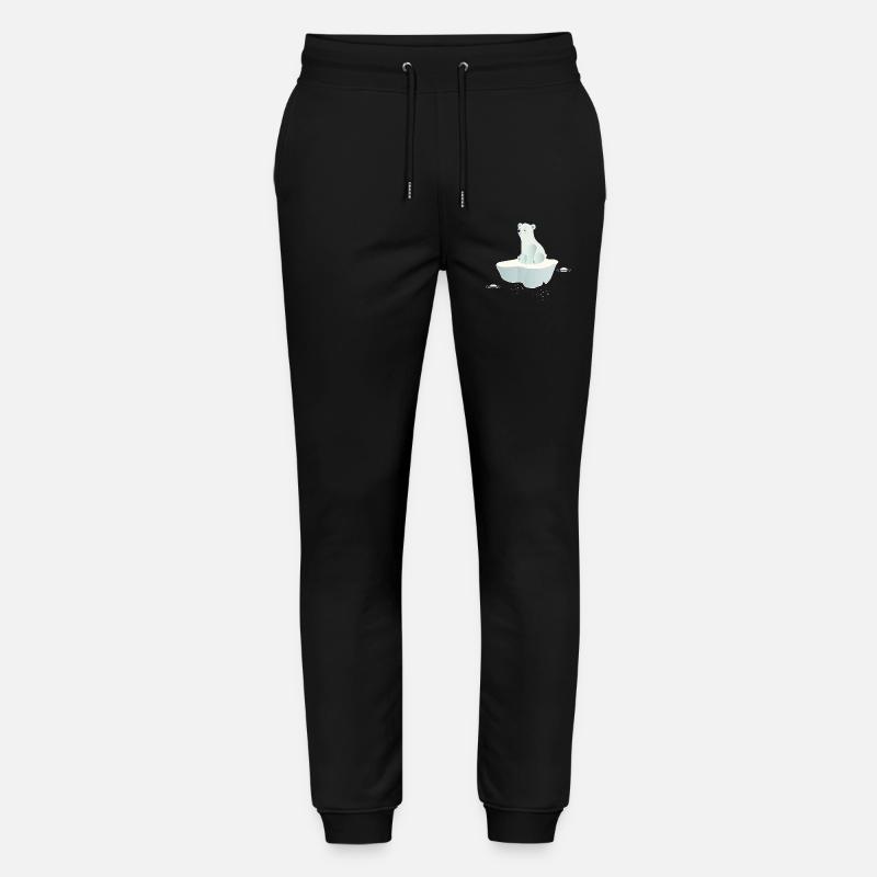 Träumender Eisbär auf einer Eisscholle - Stanley/Stella Unisex Bio Jogginghose Mover  - Schwarz