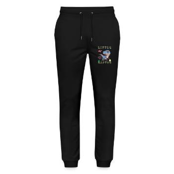 prehistoric dinosaur carnivorous raptor cretaceous - Stanley/Stella Mover Unisex Organic Jogging Trousers - black - Front - Marisol (170cm) & Nik (191cm)