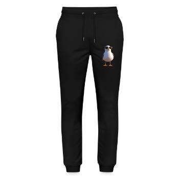 Seagull, Beach, Sea, North Sea, Baltic Sea, Herring Gull, Seagulls - Stanley/Stella Mover Unisex Organic Jogging Trousers - black - Front - Marisol (170cm) & Nik (191cm)
