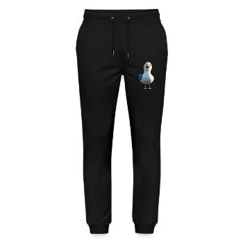 Seagull, Beach, Sea, North Sea, Baltic Sea, Herring Gull, Seagulls - Stanley/Stella Mover Unisex Organic Jogging Trousers - black - Front - Marisol (170cm) & Nik (191cm)