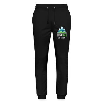 Ultra Trail Running - Stanley/Stella Mover Unisex Organic Jogging Trousers - black - Front - Marisol (170cm) & Nik (191cm)