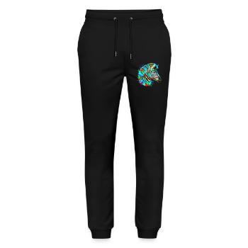Zebra - Stanley/Stella Mover Unisex Organic Jogging Trousers - black - Front - Marisol (170cm) & Nik (191cm)