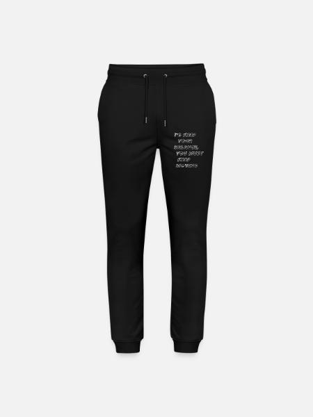 Um das Gleichgewicht zu halten, musst du in Bewegung bleiben - Stanley/Stella Unisex Bio Jogginghose Mover - Schwarz
