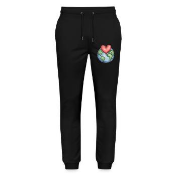 Protect The Earth - Stanley/Stella Mover Unisex Organic Jogging Trousers - black - Front - Marisol (170cm) & Nik (191cm)