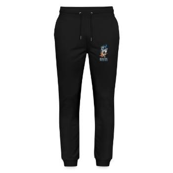 Mehr Berge - Weniger Sorgen - Stanley/Stella Unisex Bio Jogginghose Mover  - Schwarz - Vorne - Marisol (170cm) & Nik (191cm)
