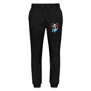 Border Collie Dog Lover Puppy Cute Collies - Stanley/Stella Mover Unisex Organic Jogging Trousers - black - Front - Marisol (170cm) & Nik (191cm)