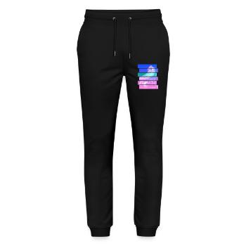 Roller-skate - Stanley/Stella Mover Unisex Organic Jogging Trousers - black - Front - Marisol (170cm) & Nik (191cm)