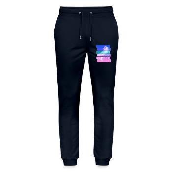 Roller-skate - Stanley/Stella Mover Unisex Organic Jogging Trousers - navy - Front - Marisol (170cm) & Nik (191cm)