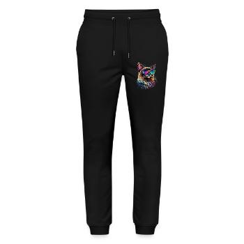 Chat Birman Chat Birman Sacré Chat Birman Mignon Chats Birmans - Pantalon de jogging bio MOVER Stanley/Stella unisexe - noir - Devant - Marisol (170cm) & Nik (191cm)