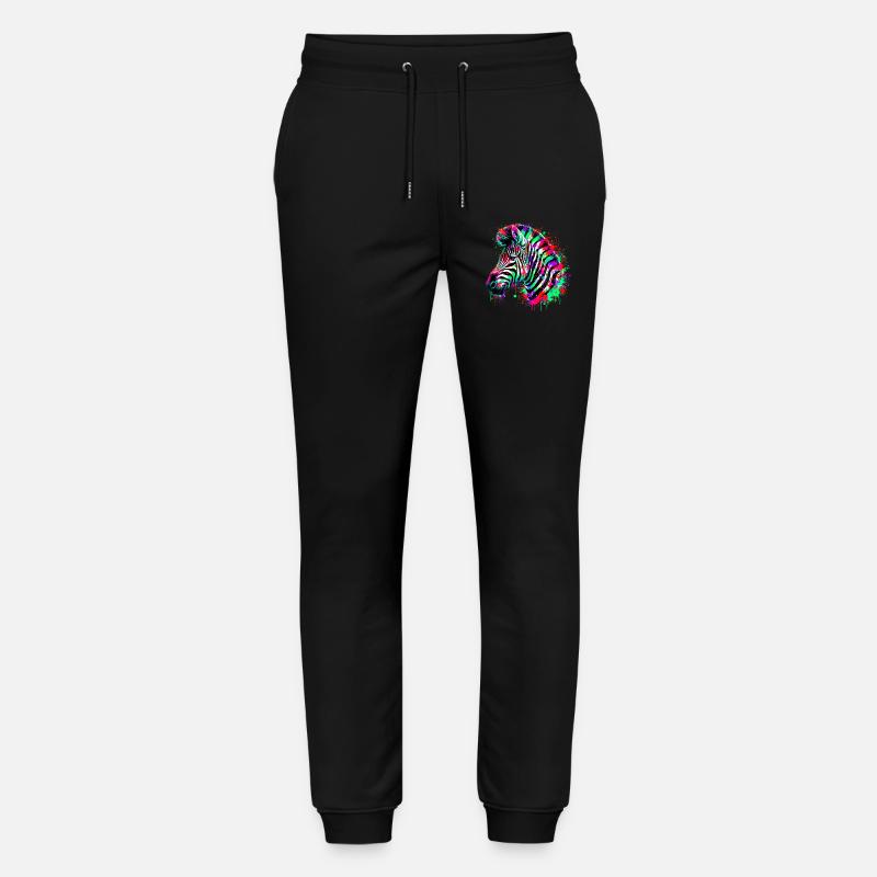 Zebra - Stanley/Stella Unisex Bio Jogginghose Mover  - Schwarz