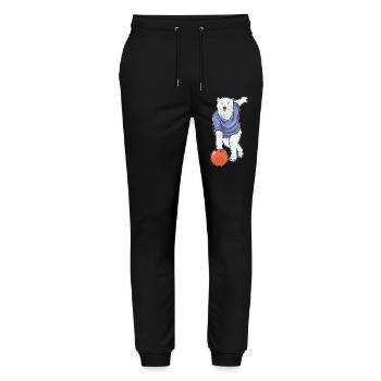 Polar Bear Bowling Bowling Ball - Stanley/Stella Mover Unisex Organic Jogging Trousers - black - Front - Marisol (170cm) & Nik (191cm)