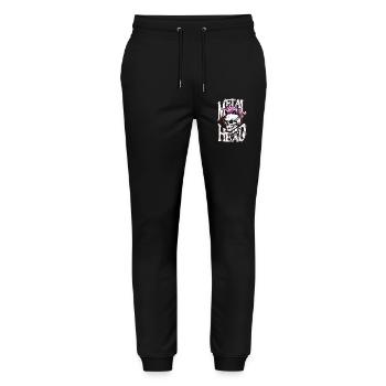 Metal head - Stanley/Stella Unisex Bio Jogginghose Mover  - Schwarz - Vorne - Marisol (170cm) & Nik (191cm)