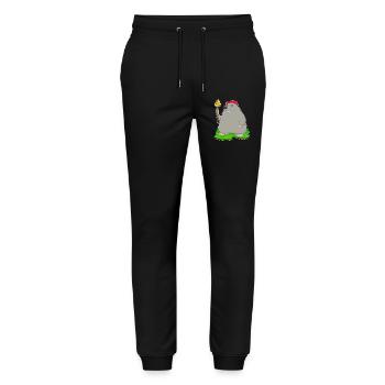 Torche taupe - Pantalon de jogging bio MOVER Stanley/Stella unisexe - noir - Devant - Marisol (170cm) & Nik (191cm)