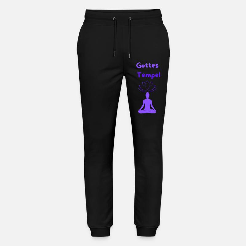 Gottes Tempel - Stanley/Stella Unisex Bio Jogginghose Mover  - Schwarz