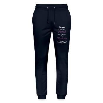 I'm the best Manicure - Stanley/Stella Mover Unisex Organic Jogging Trousers - navy - Front - Marisol (170cm) & Nik (191cm)