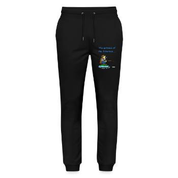 The Fisherman's Patience - Stanley/Stella Mover Unisex Organic Jogging Trousers - black - Front - Marisol (170cm) & Nik (191cm)