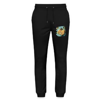Banana - Stanley/Stella Mover Unisex Organic Jogging Trousers - black - Front - Marisol (170cm) & Nik (191cm)