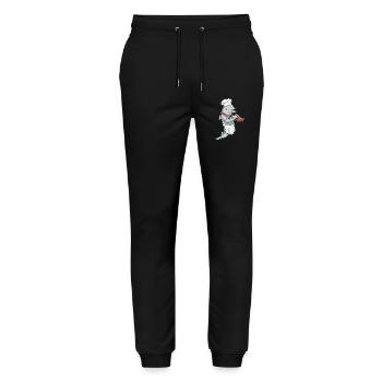 Dolphin Cooking Pan Cooking - Stanley/Stella Mover Unisex Organic Jogging Trousers - black - Front - Marisol (170cm) & Nik (191cm)
