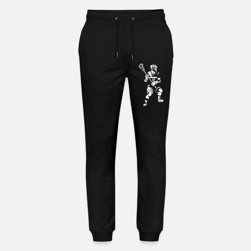 Lacrossespieler Pixel Art - Stanley/Stella Unisex Bio Jogginghose Mover  - Schwarz