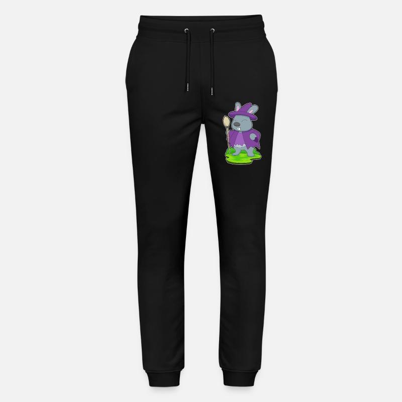 Bunny Halloween Witch - Stanley/Stella Mover Unisex Organic Jogging Trousers - black