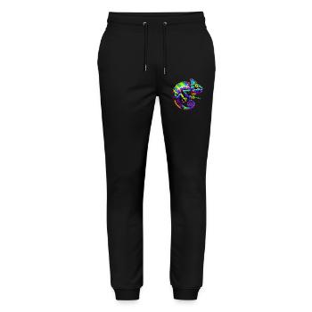 Chameleon - Stanley/Stella Mover Unisex Organic Jogging Trousers - black - Front - Marisol (170cm) & Nik (191cm)