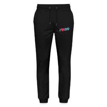 I Love Rio City Spirit - Stanley/Stella Mover Unisex Organic Jogging Trousers - black - Front - Marisol (170cm) & Nik (191cm)