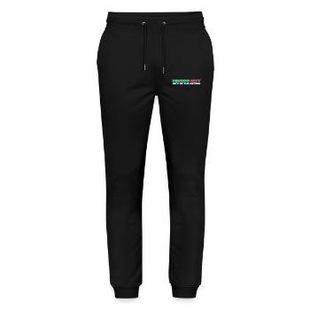 Aztec City Neon Mexiko-Stadt Retro - Stanley/Stella Unisex Bio Jogginghose Mover  - Schwarz - Vorne - Marisol (170cm) & Nik (191cm)